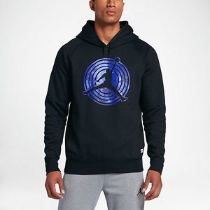 Air Jordan 20th Anniversary Space Jam Hoodie Pullover Black Galaxy Size Men's M